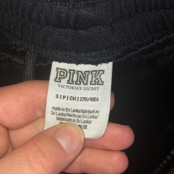 Pink Victoria’s Secret jogger sweatpants size small black and white active wear‌ - Picture 4 of 7